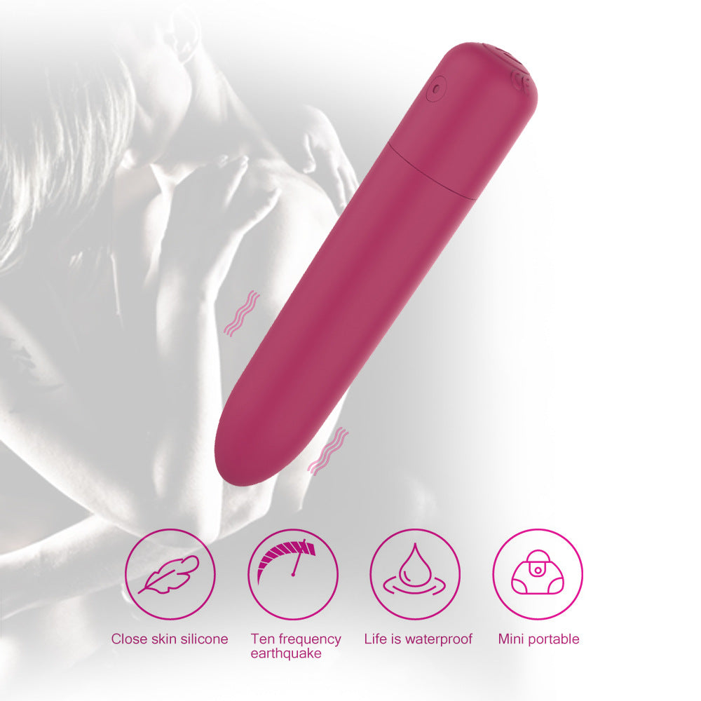 Rechargeable Bullet Mini Vibrator Female Masturbator – product view 2