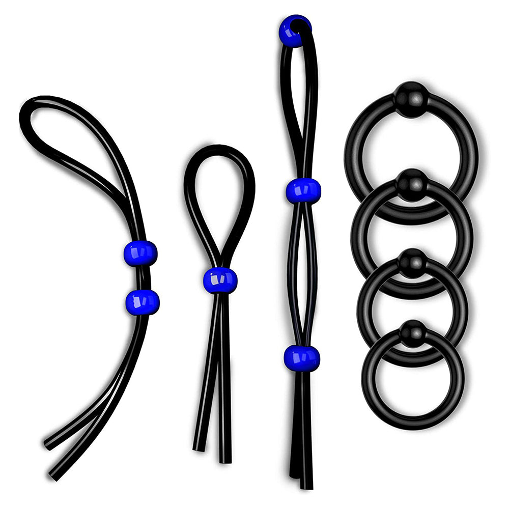 Lock Sperm Rope Time-Delay Penis Ring Silicone Lock Ring – product view 4