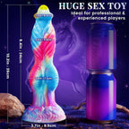 Fantasy 3-in-1 Remote Control Telescopic Vibrating Thrust Huge Dildo – product view 6