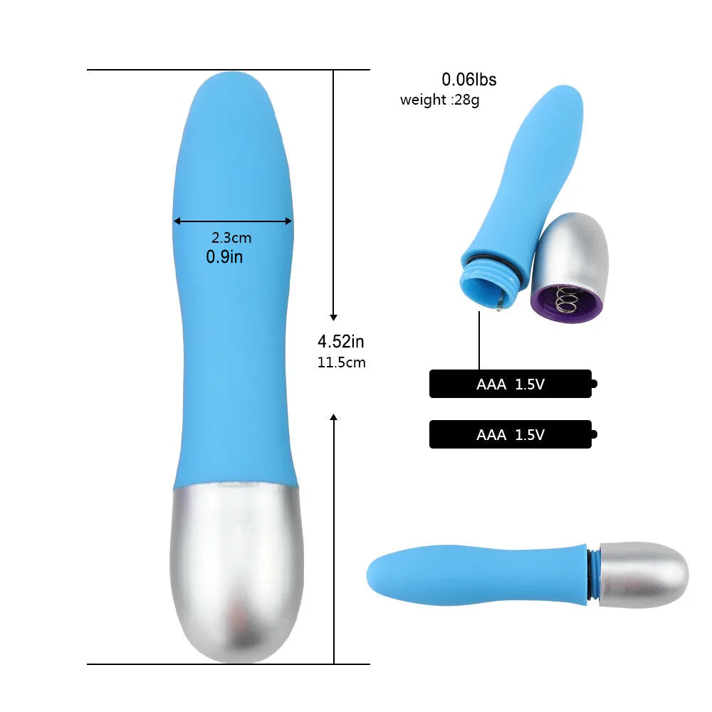 Silver Cap Waterproof Mute AV Vibration Massager – product view 4