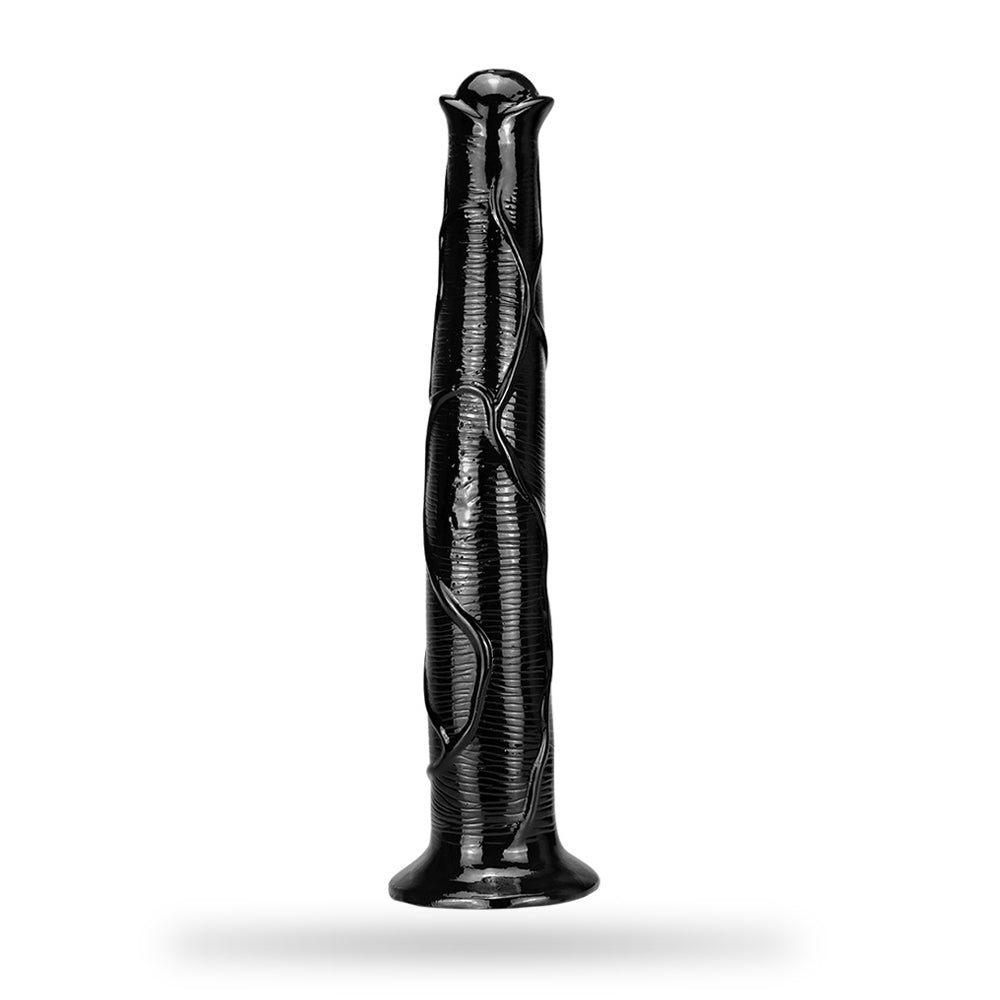 17 Inch Oversized Black Animal Horse PVC Dildo – product view 2