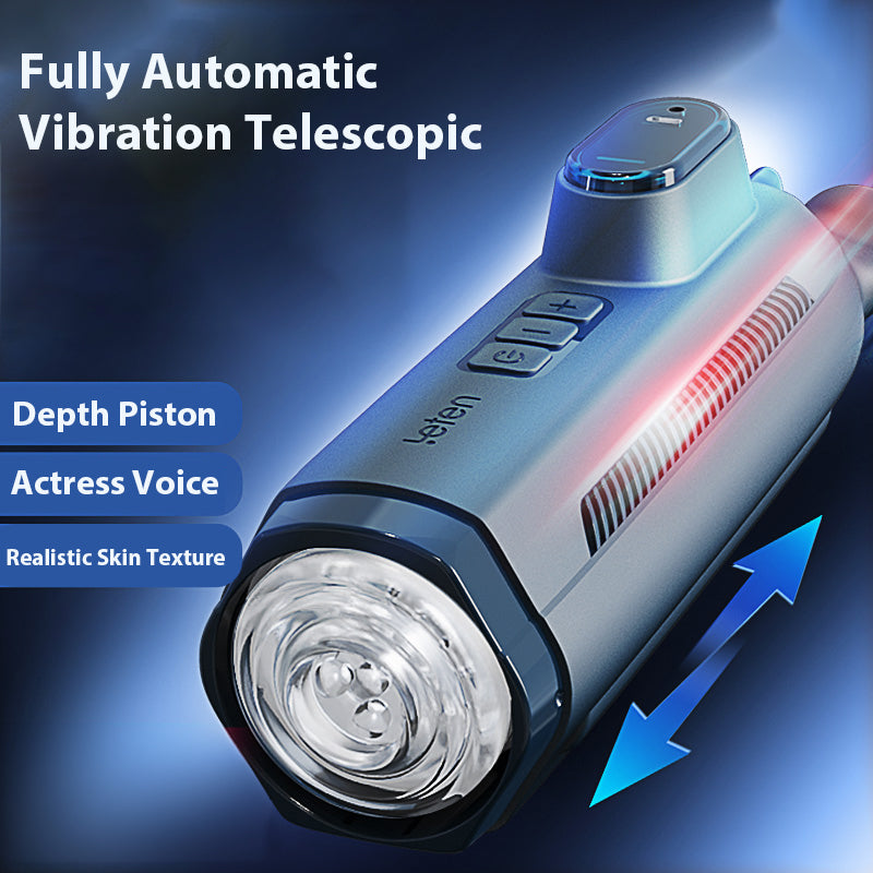 Leten Submarine Telescopic Vibration Sound Male Stroker – product view 3