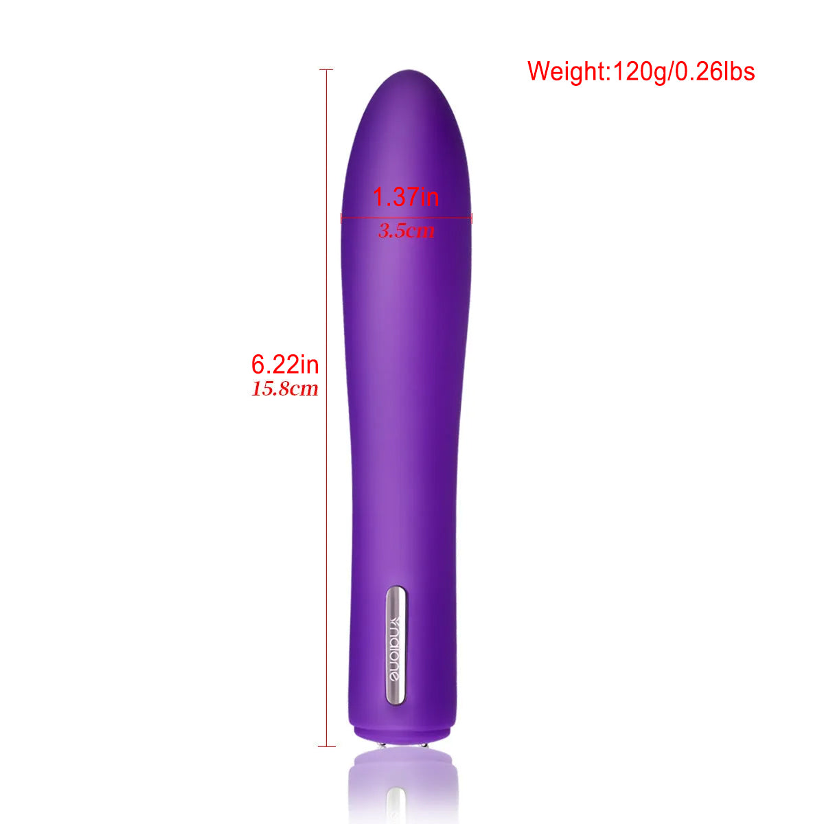 Silicone Massage Rechargeable AV Bullet Vibrator – product view 2
