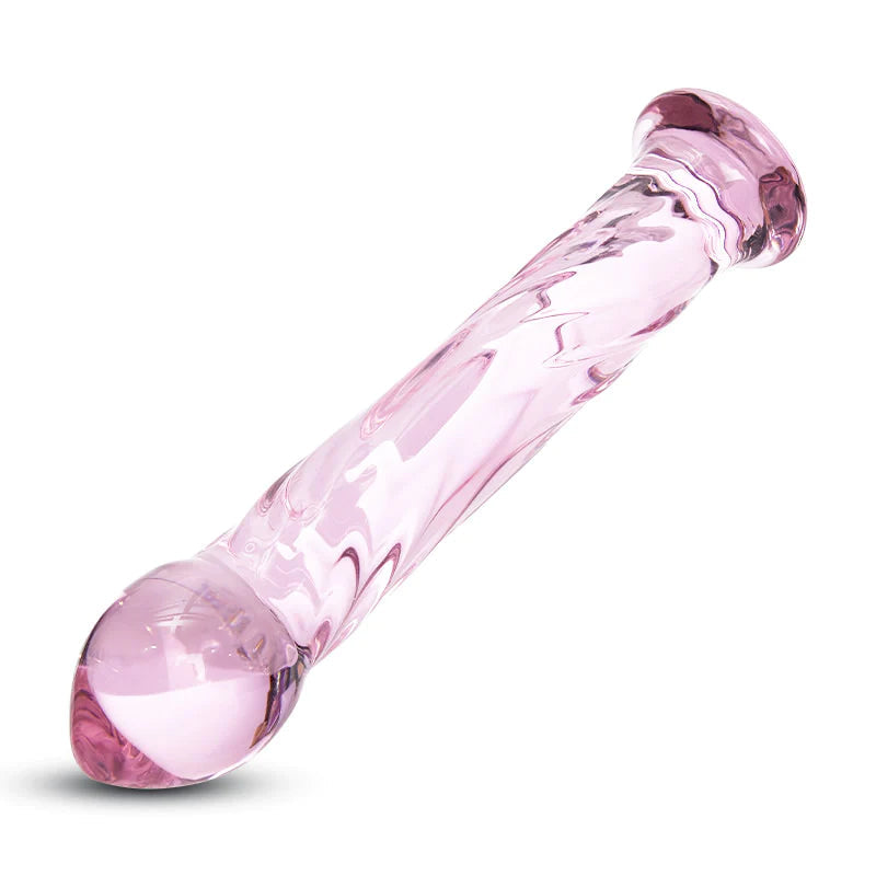 Crystal Glass Butt Plug Glass Dildo 6.7 Inch – product view 4