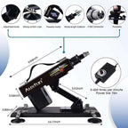 Fully Automatic Telescopic 6-Attachment Push-In Masturbation Machine – product view 6