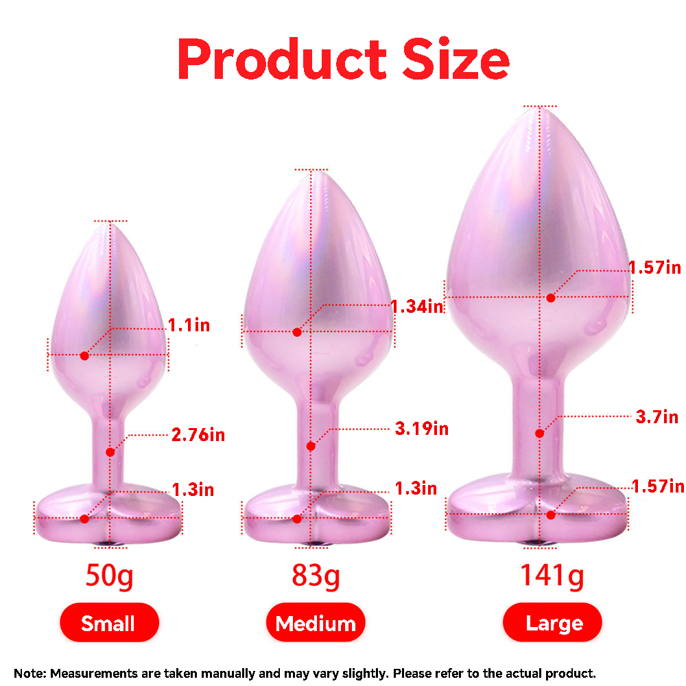 Arcadia 3 Pcs Pink Jeweled Rear Trainer Kit Butt Plug