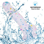 5.5 in Jelly Particles Rainbow Transparent Realistic Dildo With Suction Cup