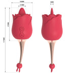 10 Vibrations Rose Suction Vibrator Masturbation Massager – product view 12