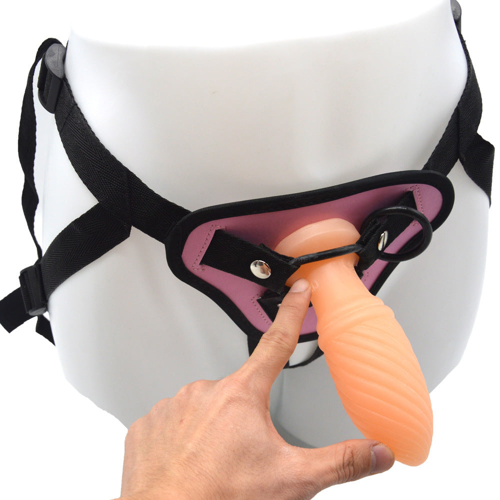Small Threaded Butt Plug Lesbian Wearable Dildo – product view 3