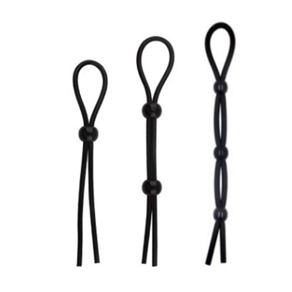 Lock Sperm Rope Time-Delay Penis Ring Silicone Lock Ring – product view 6