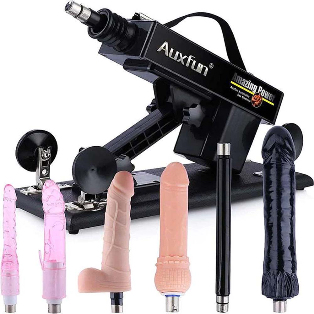 Fully Automatic Telescopic 6-Attachment Push-In Masturbation Machine – product view 2