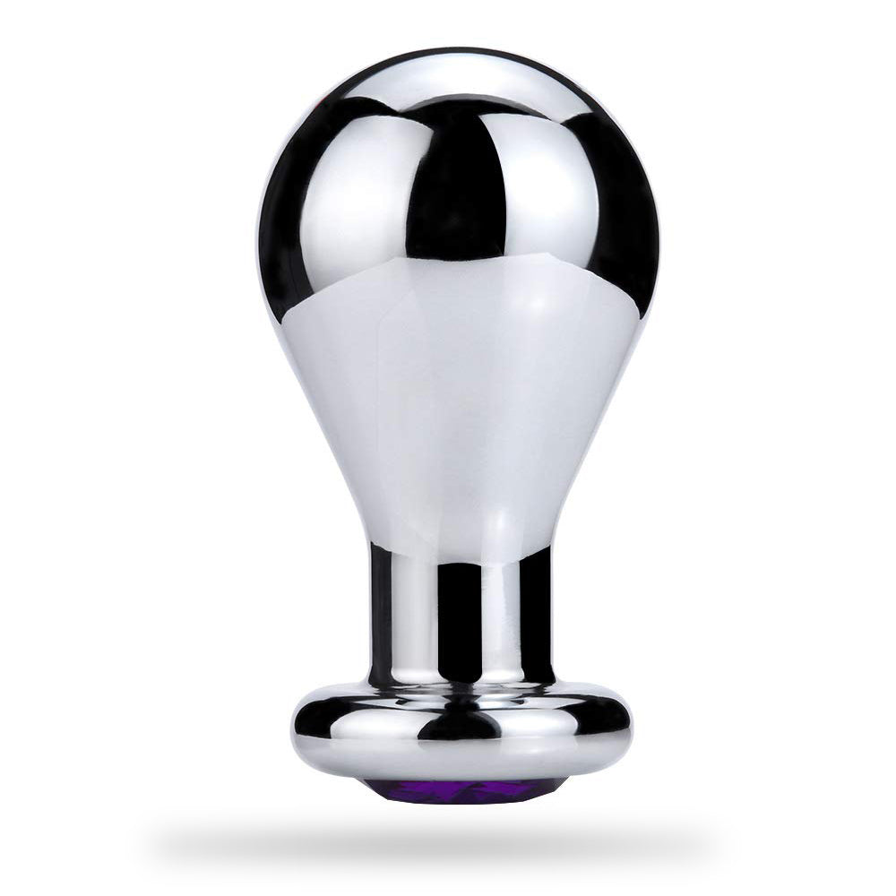 Stainless Steel Large Anal Plug Bulb Shape Jewelry Anal Plug – product view 3