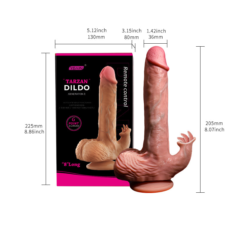 Tarzan Dildo Bendable Thrusting Dildo With Suction Cup 8.86 Inch – product view 12