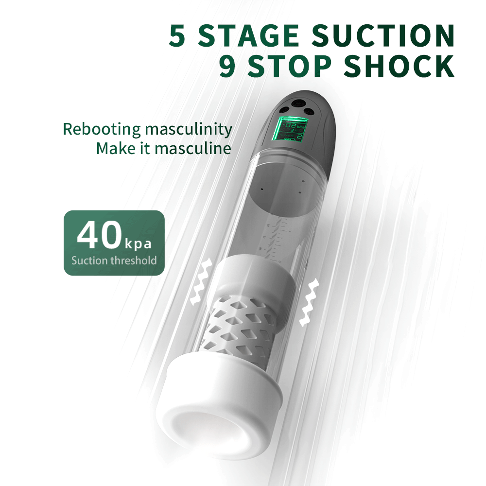 Lg110 9 Remote Vibration Masturbation Cup Automatic Pressure Start & Stop with LED Liquid Crystal Display Treatment Erectile Dysfunction – product view 2
