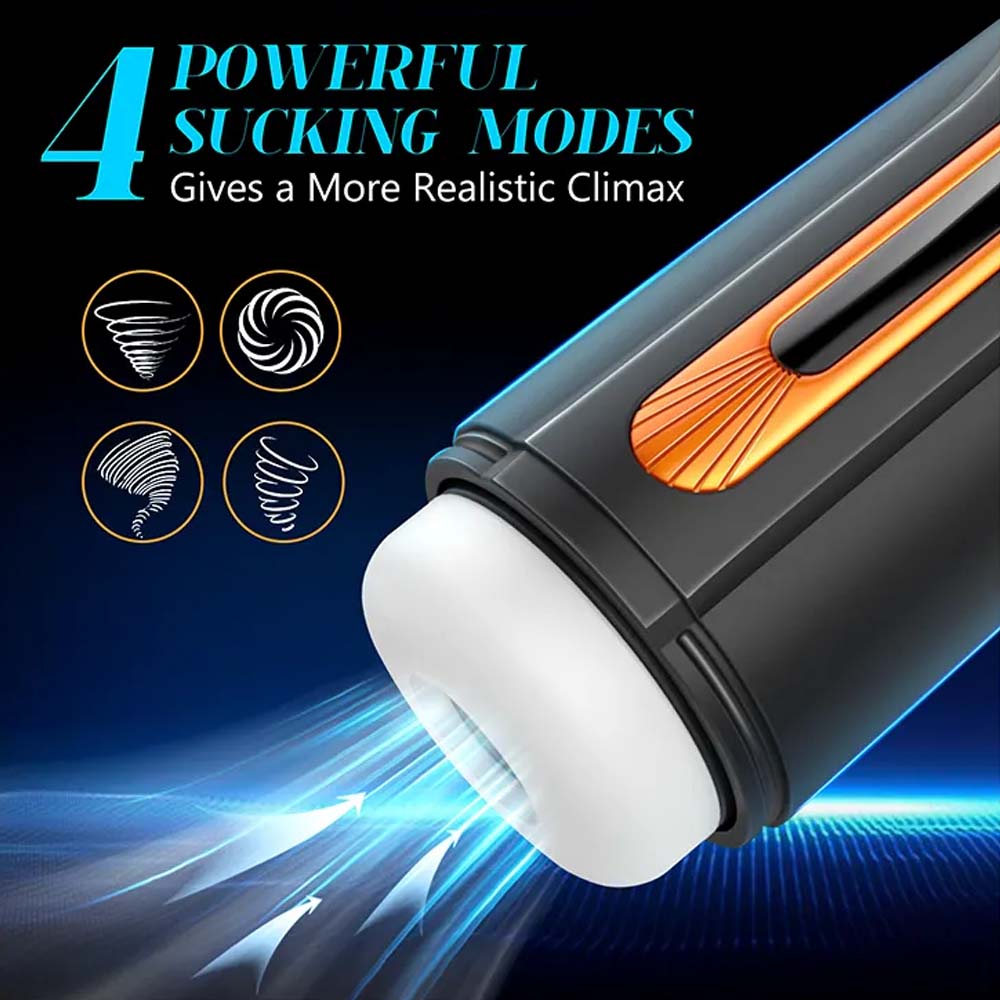 Variable Speed 10 Thrusting 4 Sucking Male Stroker Heating Voice Blowjob Toys – product view 4