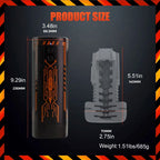 Mecha Warrior Cy-01 3-in-1 10 Vibrating 360°Rotating Male Stroker — product image 8