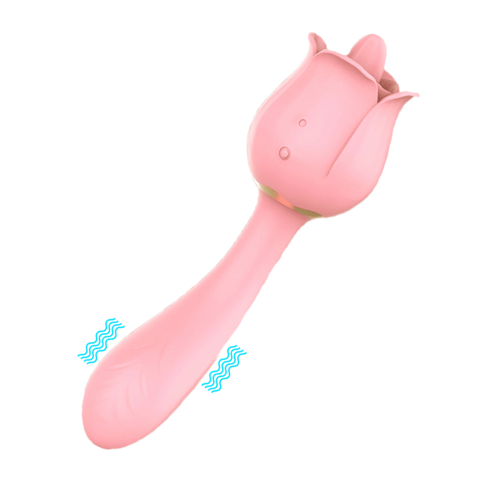 Rose Vibrator Tongue Licking Vibrator Masturbation Stick – product view 10
