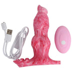 Wireless Remote Control Silicone Electric Anal Plug Dog Penis Fantasy Dildo – product view 2