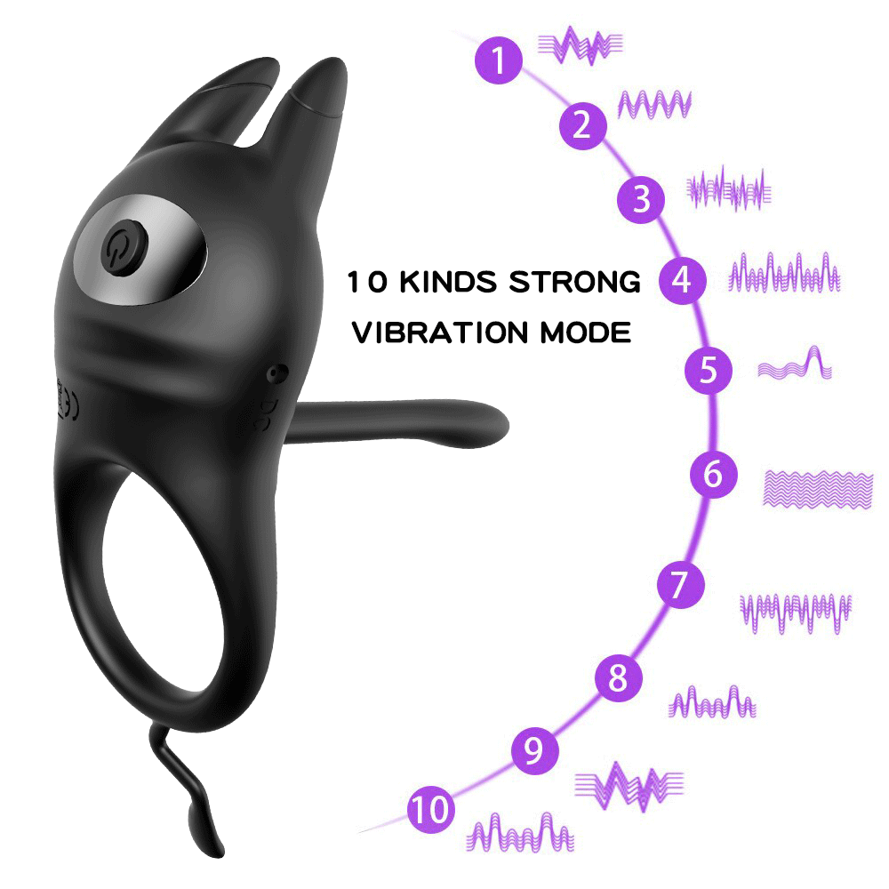 Couple Rings Vibrators 10 Vibration Mode Clit Stimualtion Sex Adult Toys – product view 3