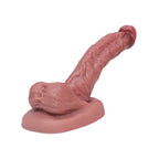 8.3 Inch Thickened Suction Silicone Dildo Free Bending Allovers Dildo