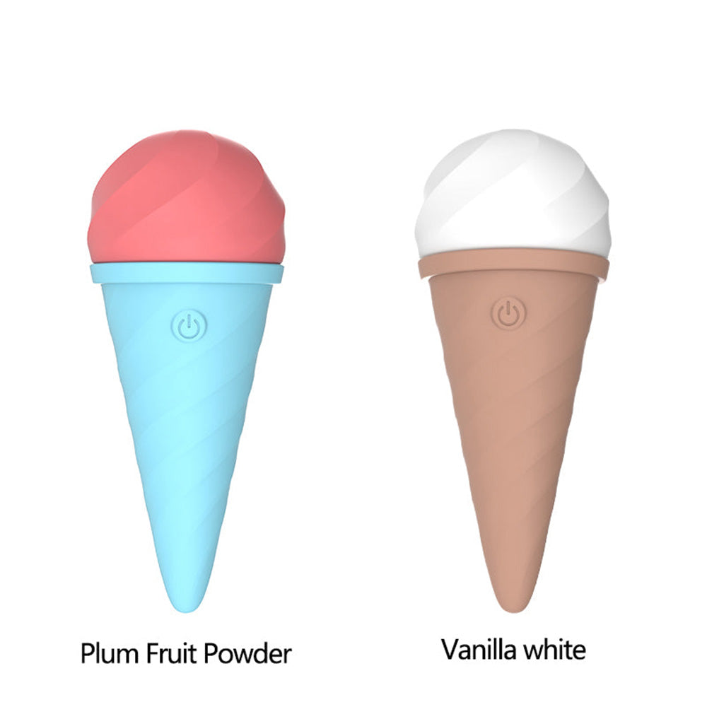 Cordless Cute Ice Cream 10 Vibrating Modes Wand Massager – product view 6