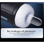Leten – Black Hurricane Hole - 6 Modes Telescopic Suction Heating Male Stroker – product view 11