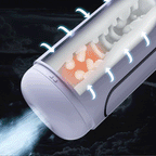 Fantasy Masturbation Cup - 9 Thrilling Thrusting Vibration 3 Sucking Voice 3D Textured with Suction Base — product image 5