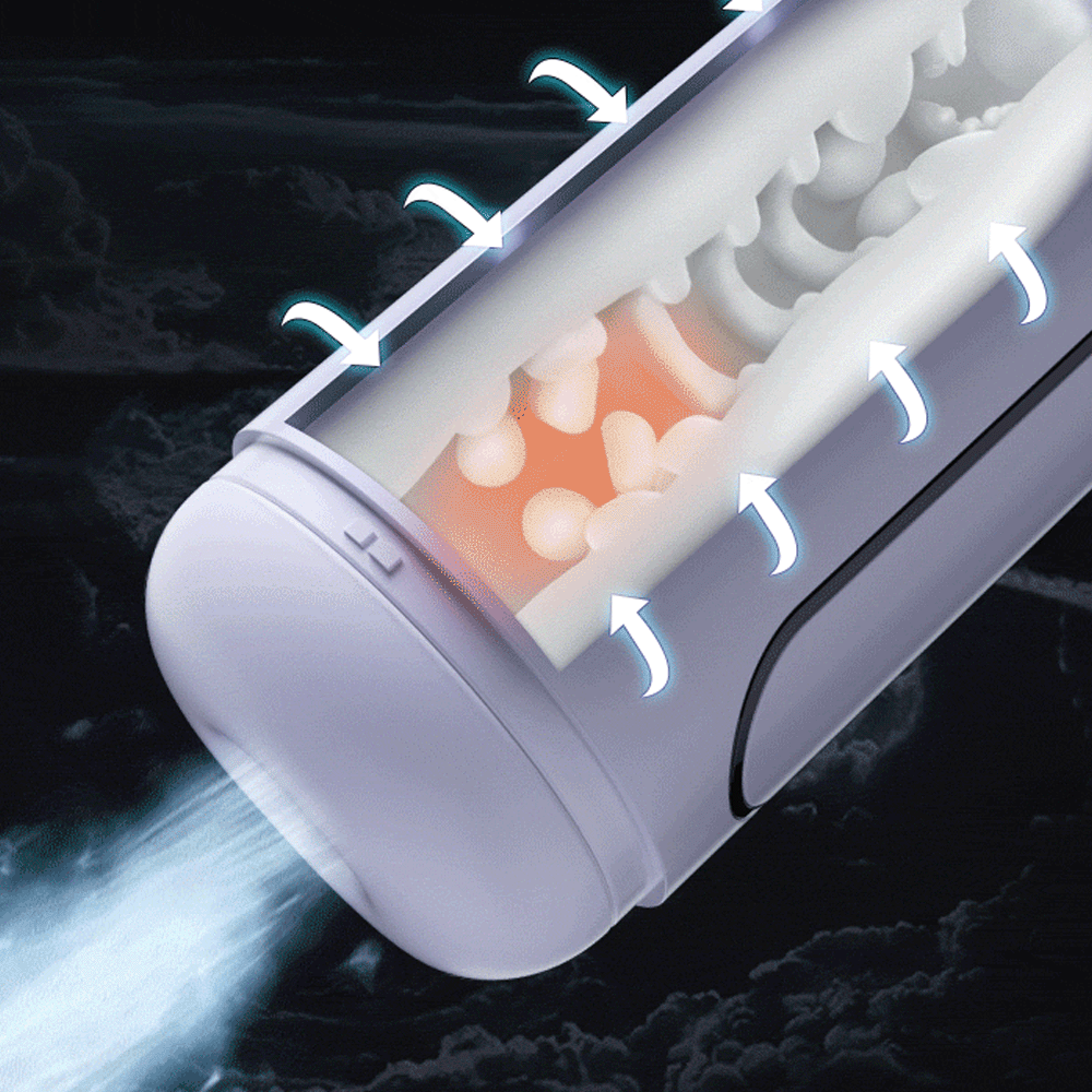 Fantasy Masturbation Cup - 9 Thrilling Thrusting Vibration 3 Sucking Voice 3D Textured with Suction Base — product image 5