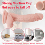 8.7 Inch Real Realistic Texture Allovers Dildo-Thickening Suction Dildo