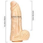 15.35 Inches Huge Long Realistic Textured Penis Dildo – product view 14