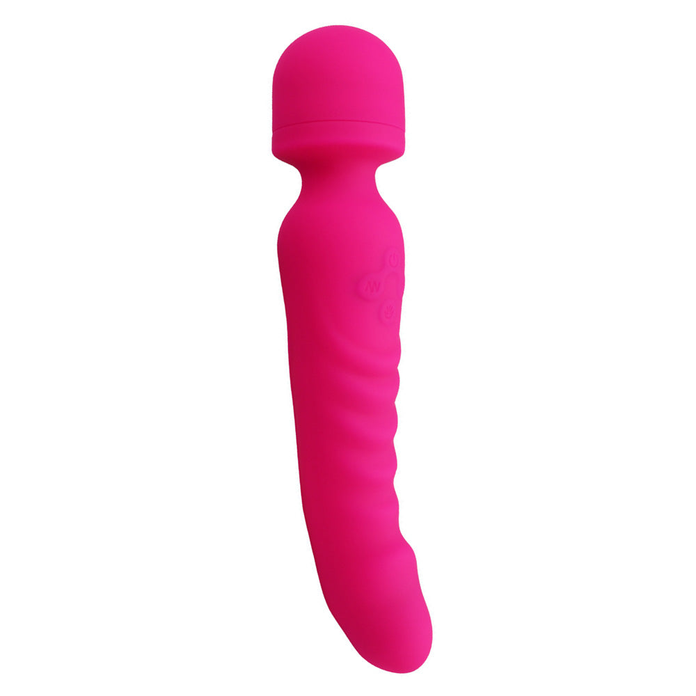 Magnetic Magic Wand Rechargeable Silicone Vibrating Dildos – product view 9