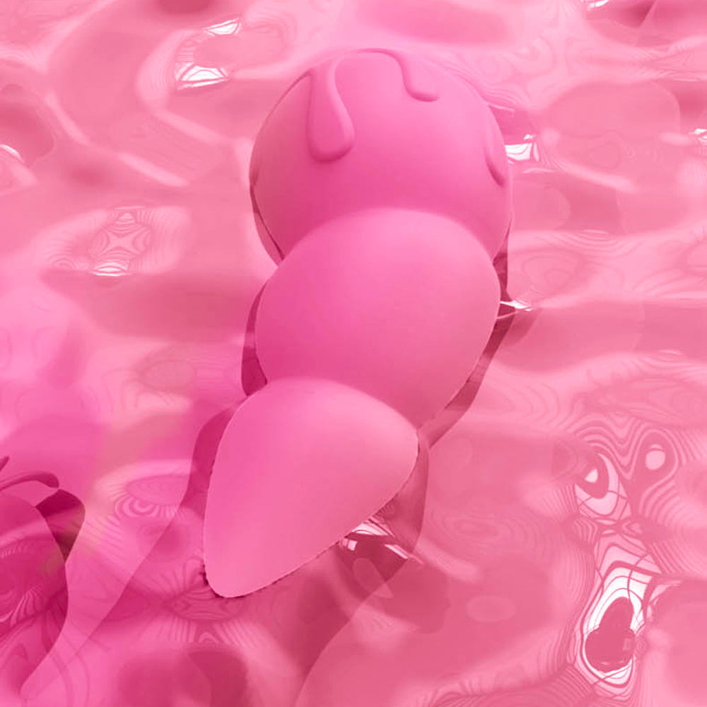 Tongue Licking Pink Dildo Electric Tongue Vibrator – product view 3