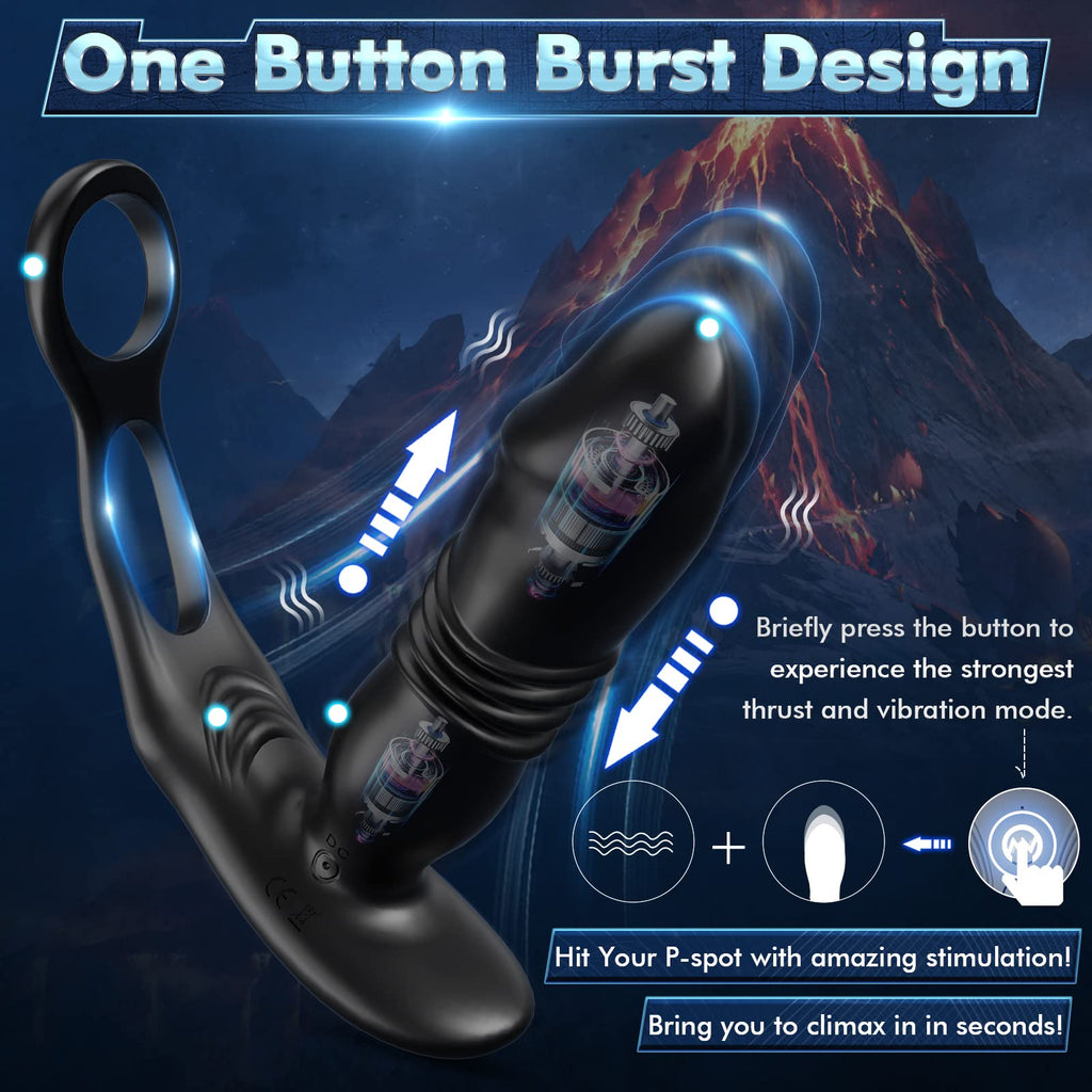 Uxol 3 in 1 Thrusting Prostate Massager Anal Vibrator – product view 3