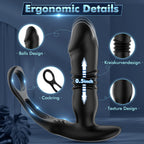 Uxol 3 in 1 Thrusting Prostate Massager Anal Vibrator – product view 4