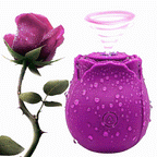 Rose Suction Vibrator 7 Frequency Sucking Clit Massage Rose Toy – product view 2