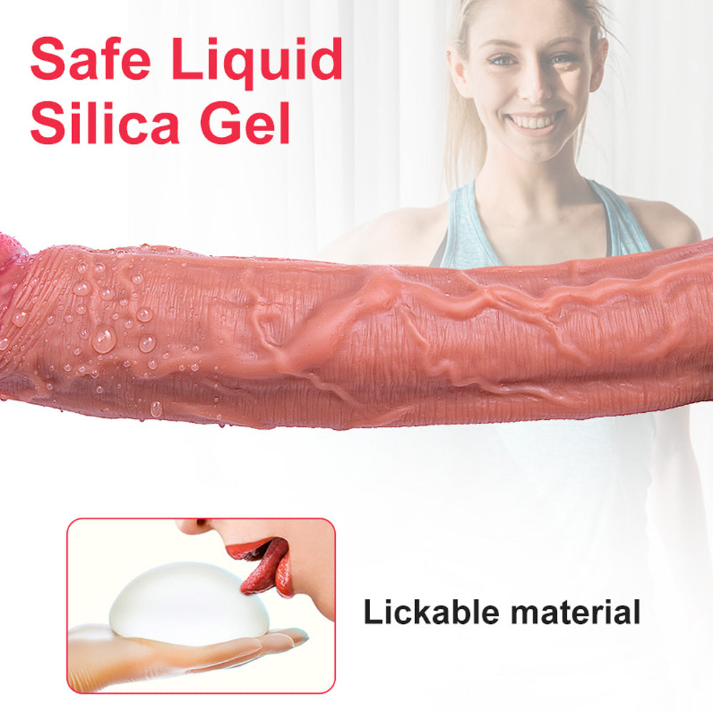12.8 Inch Most Realistic Dildo| Allovers Thrusting Dildo – product view 3