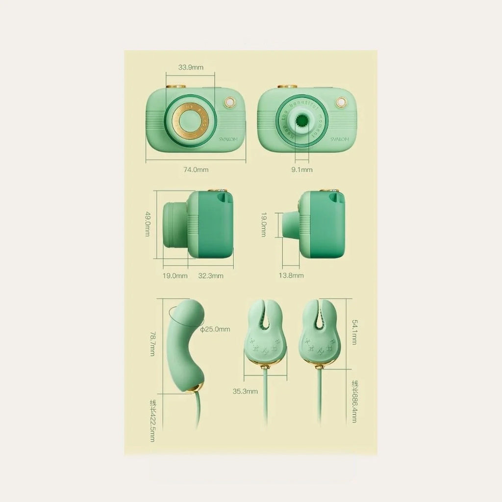 SVAKOM Multifunctional Camera Suckers Vibrators-Green Female Masturbators Adult Erotic Products – product view 12