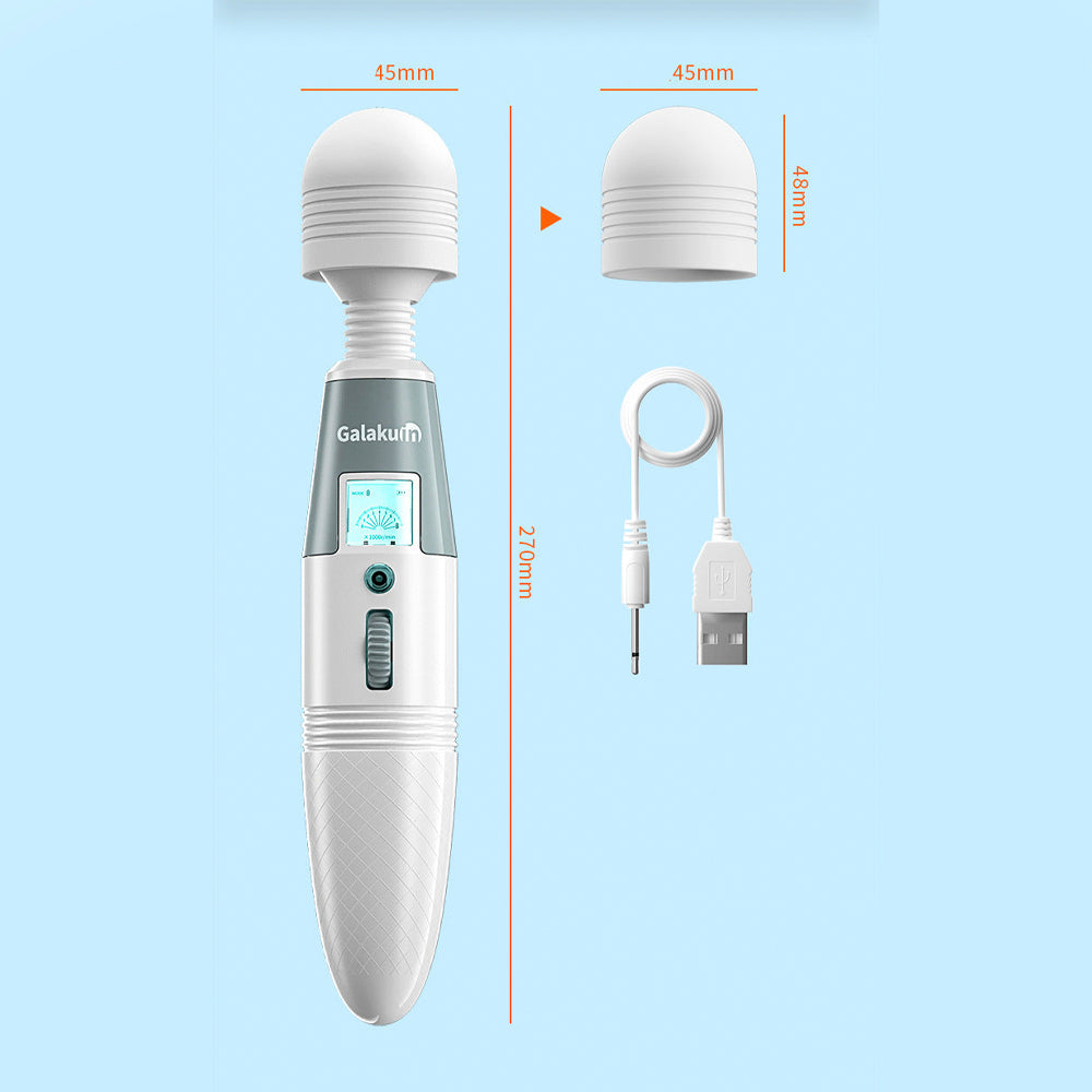 Rotating Magic Wand Massager Female Clit Stimulation – product view 6