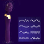 Double Head Magic Wand Rechargeable with Vibrating Dildos – product view 2