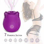 Rose Suction Vibrator 7 Frequency Sucking Clit Massage Rose Toy – product view 5