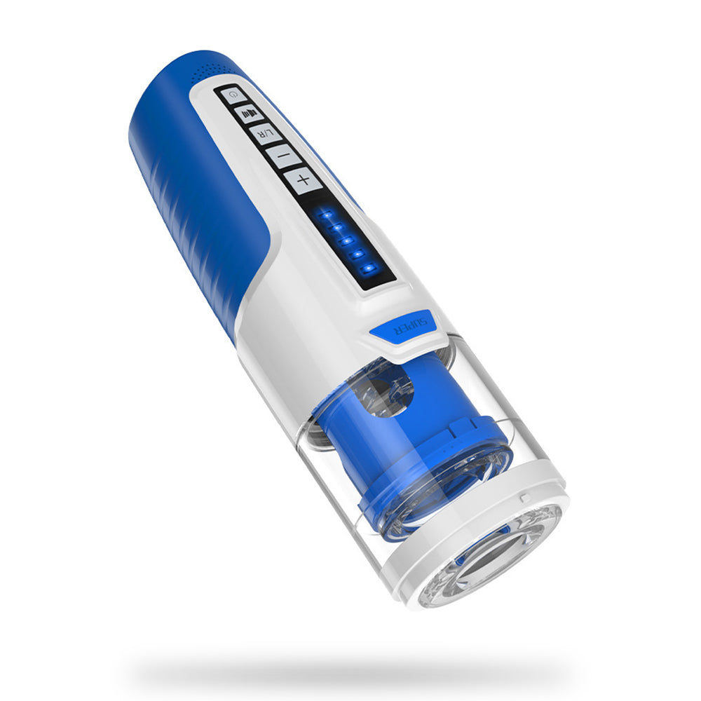 Leten 6 Scenes 5-Speeds & Frequency Rotating Telescopic Male Stroker