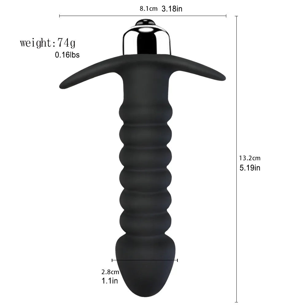 10-frequency Thread Vibrating Anal Plug Masturbator – product view 5