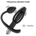 Hollow Thread Silicone Vibrating Anal Plug – product view 2