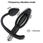 Hollow Thread Silicone Vibrating Anal Plug – product view 2