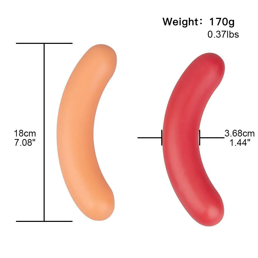 Hot Dog Double-Ended Dildo | Girl Dildo Sex Toy 7 Inch – product view 8
