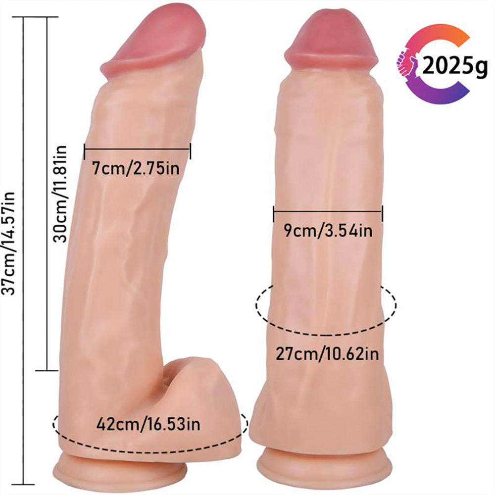 14.5 Inch Giant Realistic PVC Suction Cup Moby Dildo – product view 8