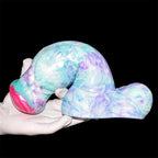 Colorful Soft Mushroom Head Silicone Artificial Dildo – product view 9