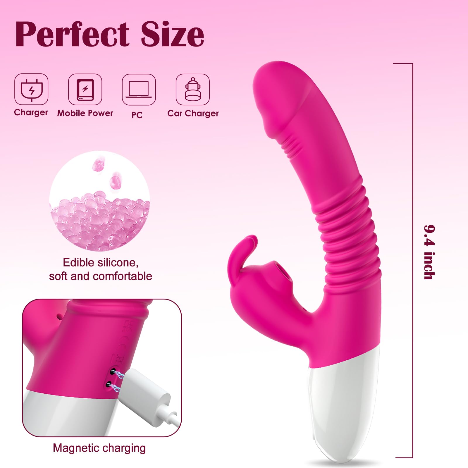 Flaris - Rabbit Massager with Heating Suction & G-Zone