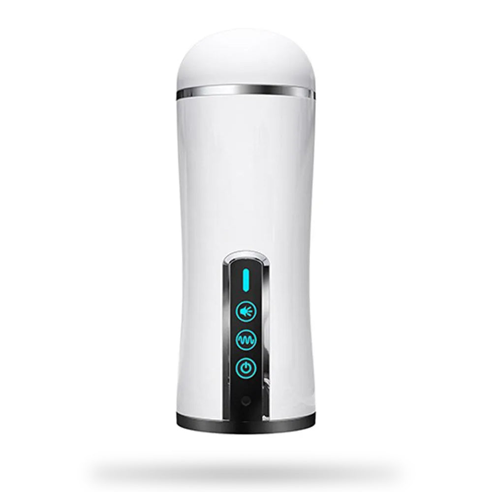 10 Vibrating Deepthroat Oral Sex Silicone Male Stroker — product image 1