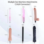 Fully Automatic Telescopic 6-Attachment Push-In Masturbation Machine – product view 7